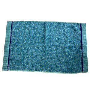 Brand New Wamsutta 100% Cotton Reversible Blue and Green Bathroom Hand Towel